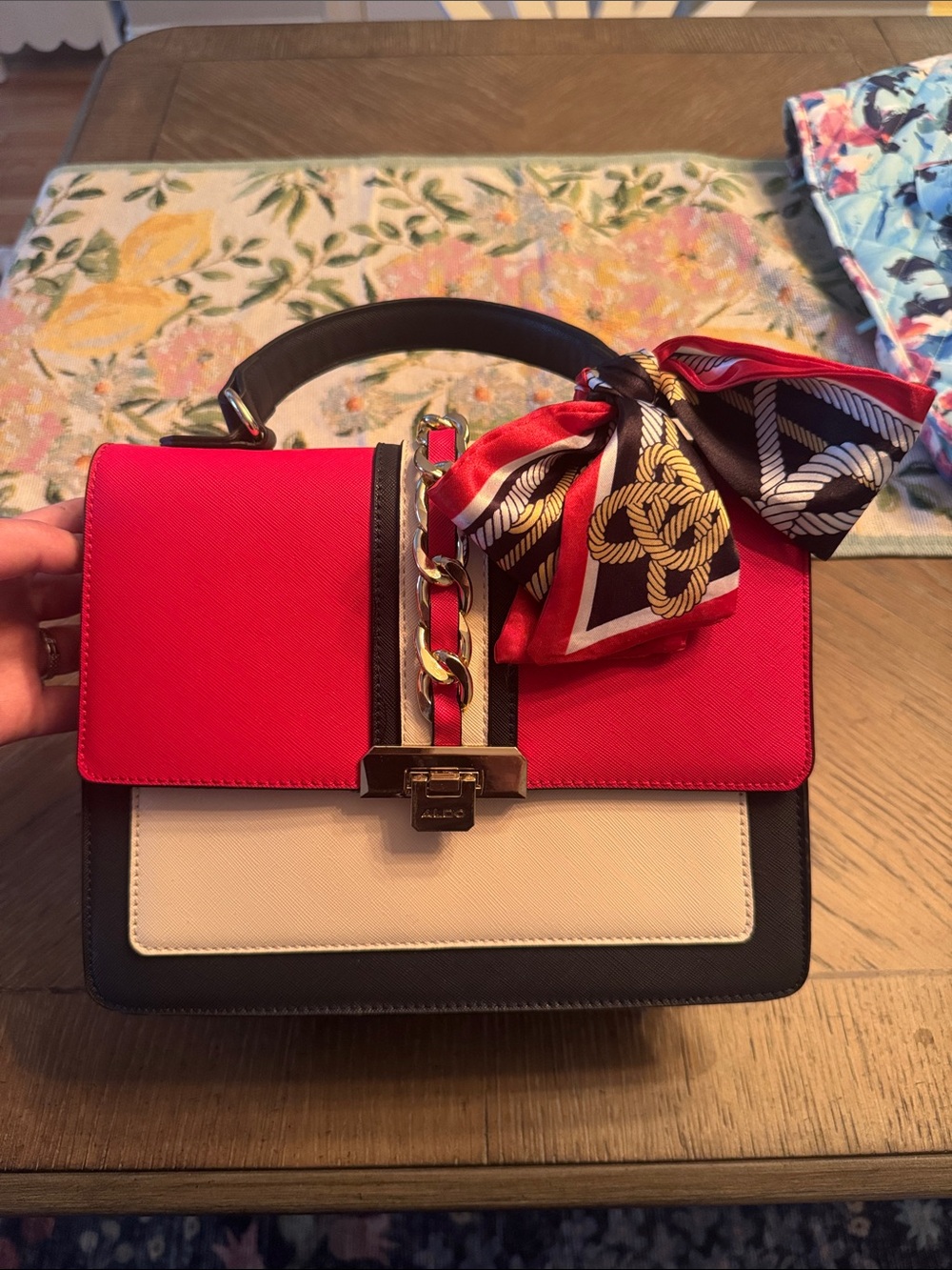 ALDO Cailla Top Handle Bag (comes with strap to be worn as a crossbody) - Picture 7 of 7